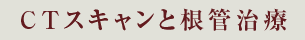 CTスキャンと根管治療